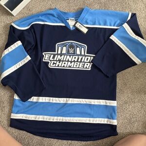 Rare WWE Elimination Chamber Montreal hockey jersey